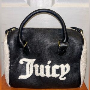 Juicy Couture Winter Faux Fur Trim Shoulder Bag (Used Once).